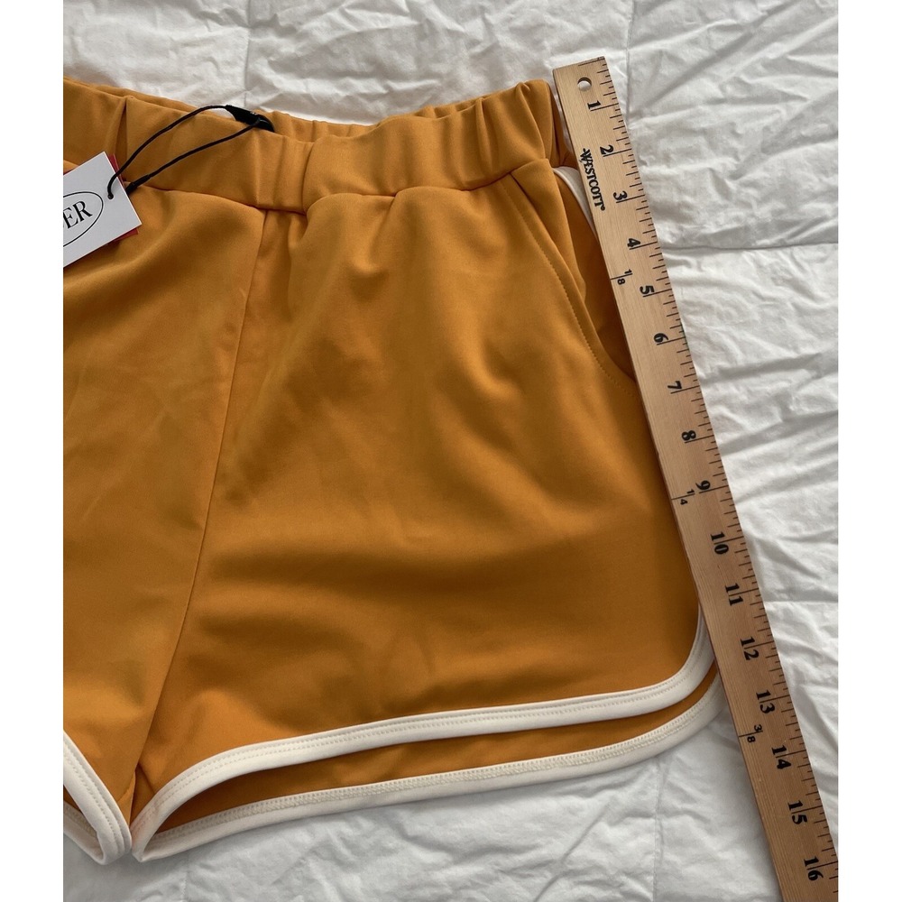 CIDER Orange Shorts Brand New w/ Tags Size M NWT - Picture 5 of 6